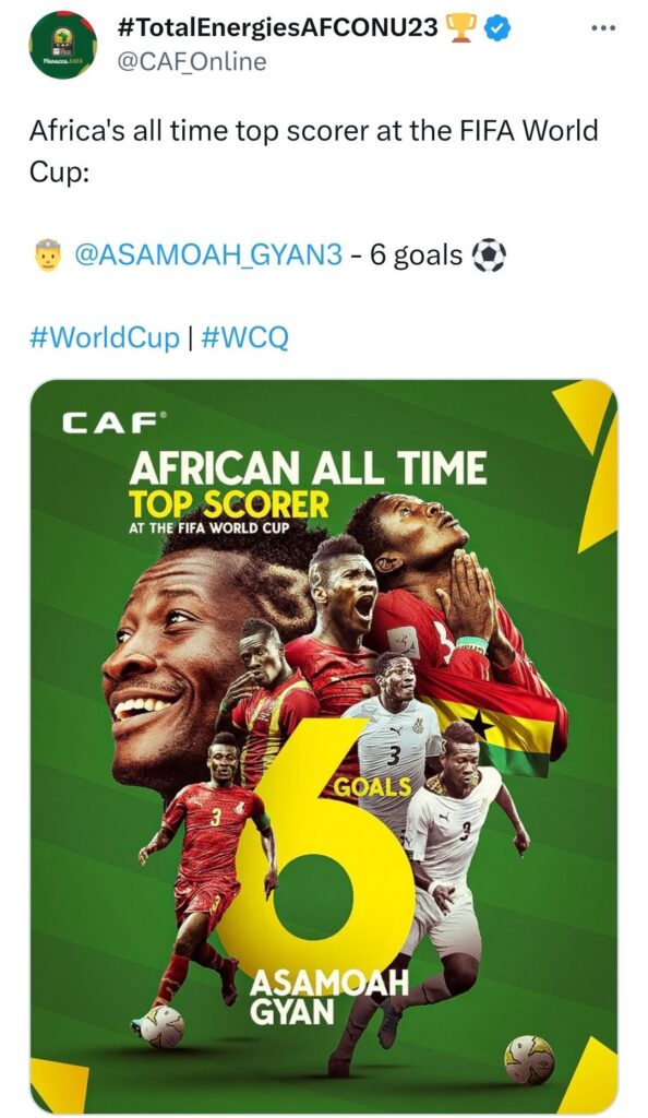 CAF Celebrates Ghanaian Football Icon , Asamoah Gyan