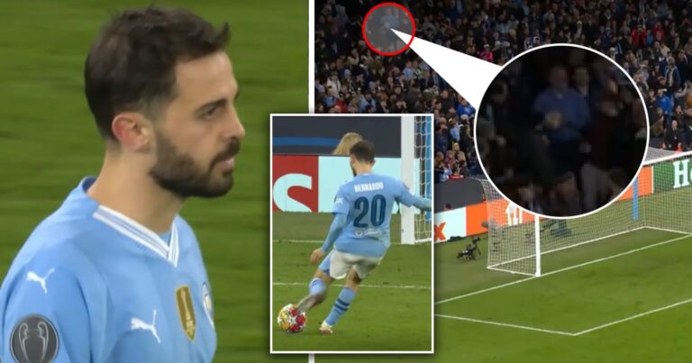 Man City Fans Accused of Distracting Bernardo Silva(29) Before Penalty Miss