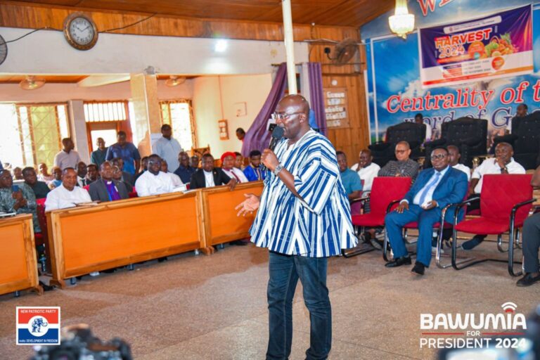 ‘I Was Joking’-Bawumia clarified his position on taxing churches.
