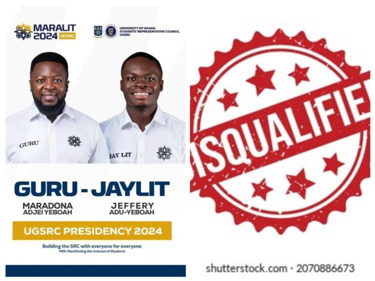 Shocking : Guru Disqualified from UG SRC Presidential Race Despite Promising Poll Results