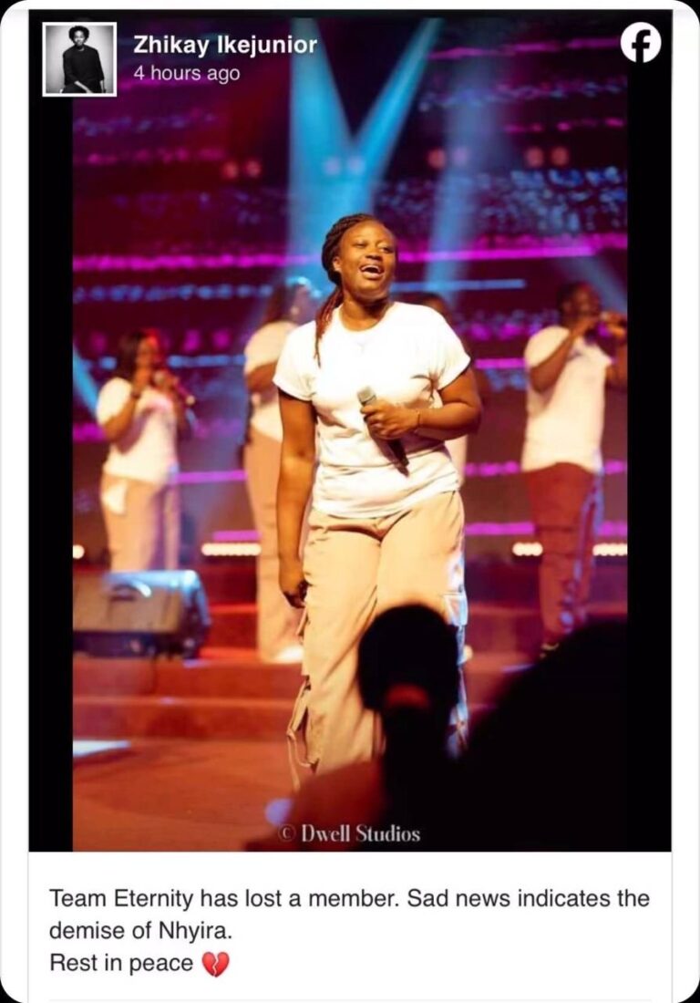 Tragic: Team Eternity Loses Lead Singer, Nhyira Marfo Okyere