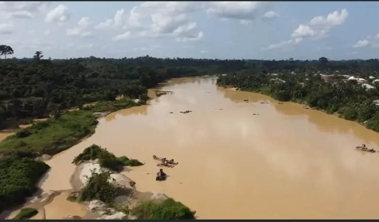 Galamsey,Illegal Miners,Birim River,Illegal mining