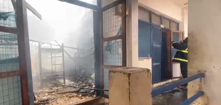 Photos – Labone SHS Girls’ dormitory destroyed by fire