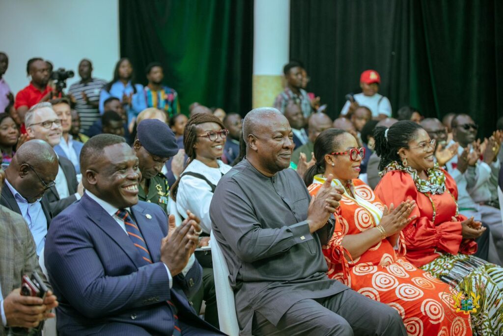 Government Launches 1 Million Coders Initiative to Empower Ghanaians with Digital Skills 2 President John Dramani Mahama and Hon. Sam Nartey George at the Launch