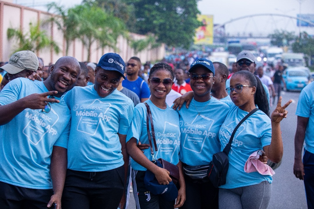 OmniBSIC Bank Energizes Customers with Record-Breaking Health Walk and Mobile App Activation 1 Cust