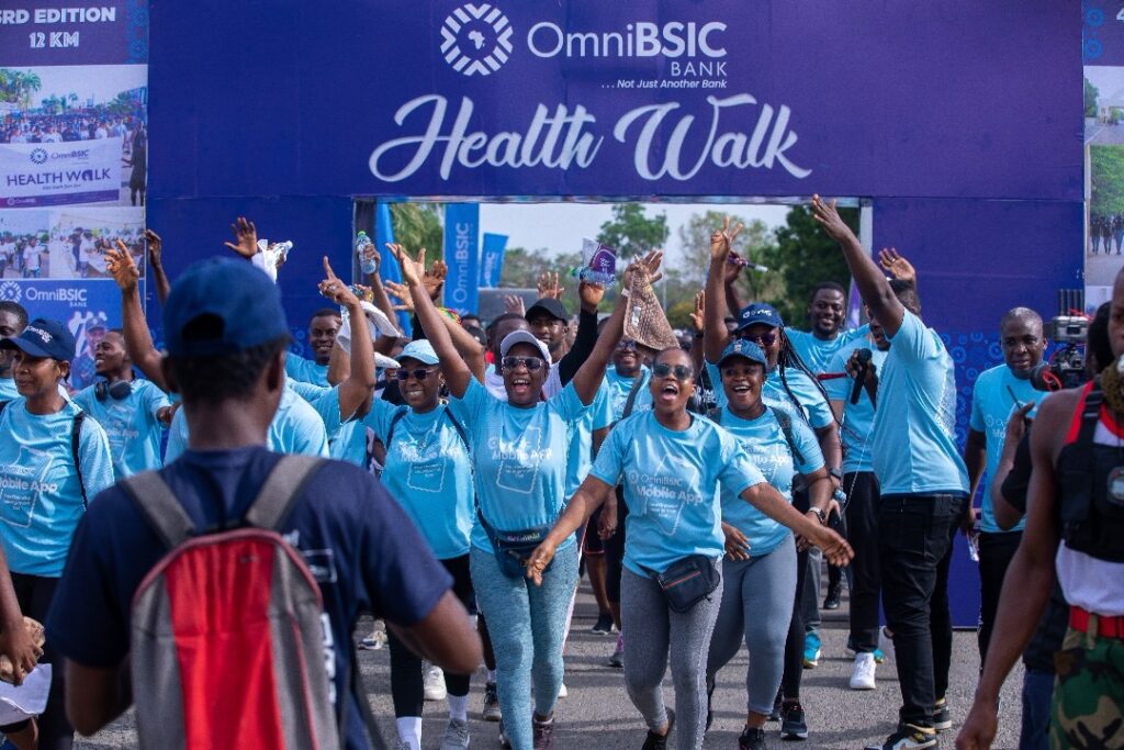 OmniBSIC Bank Energizes Customers with Record-Breaking Health Walk and Mobile App Activation 6 Cust