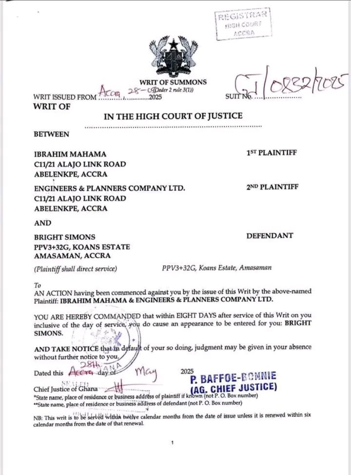 Ibrahim Mahama Sues IMANI Africa's Bright Simons for GH¢10 Million Over Defamation Claims 2 Ibrahim Mahama
