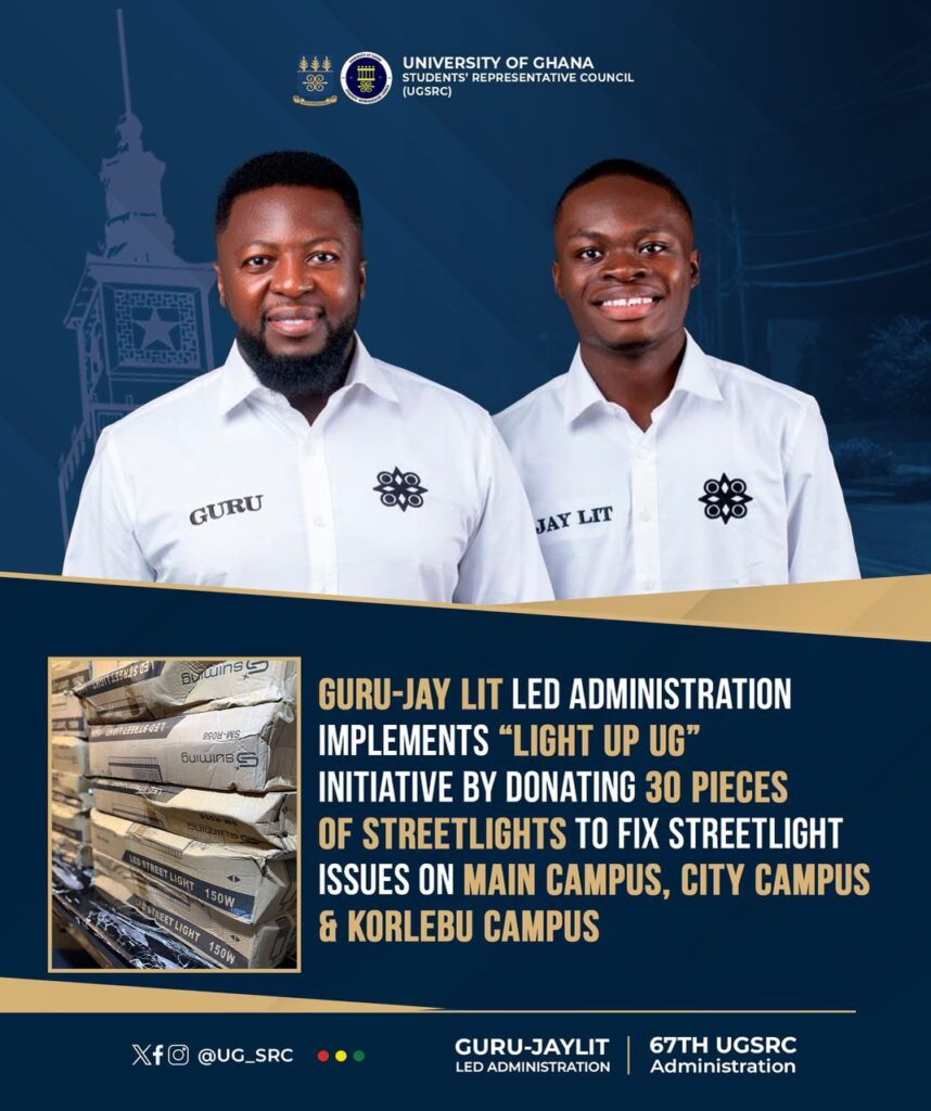 UGSRC Launches "Light Up UG" Initiative with Donation of 30 Streetlights to Boost Campus Security 2 UGSRC Launches "Light Up UG" Initiative with Donation of 30 Streetlights to Boost Campus Security