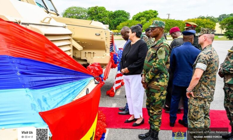 U.S. Donates 14 Armoured Vehicles to Ghana Armed Forces to Strengthen Border Security 1 Dona