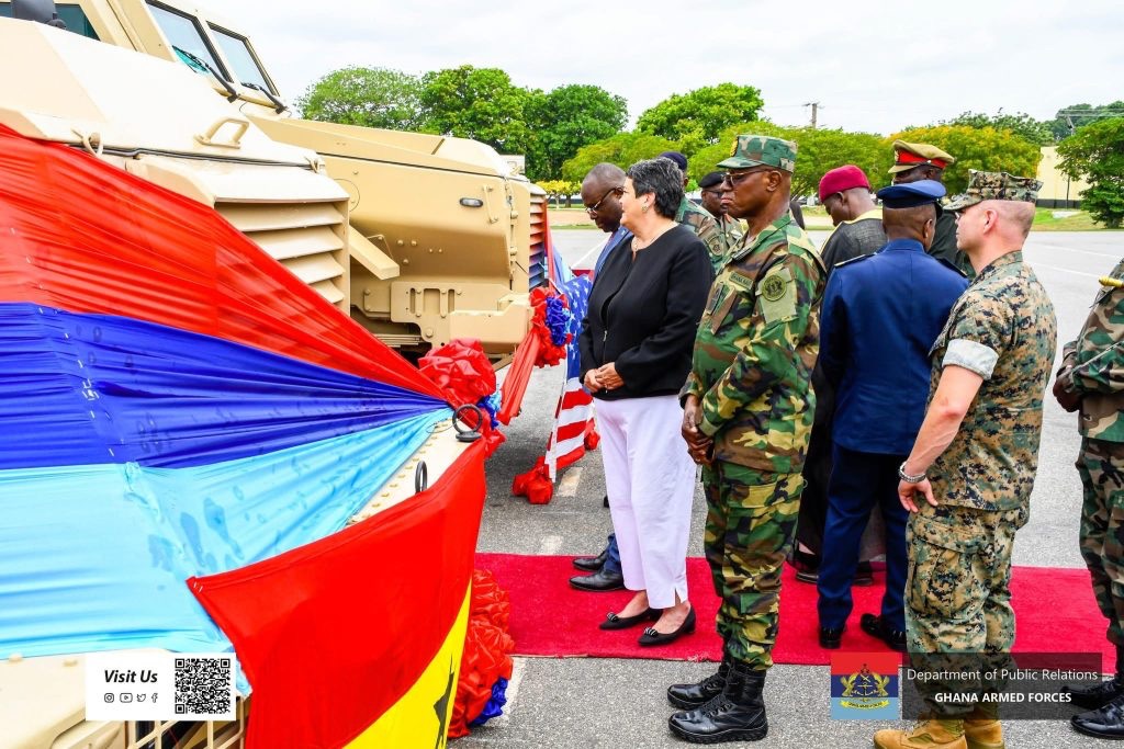 U.S. Donates 14 Armoured Vehicles to Ghana Armed Forces to Strengthen Border Security 1 Dona