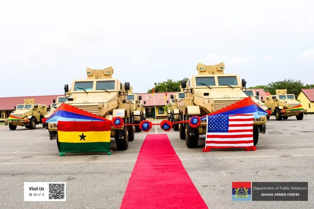 U.S. Donates 14 Armoured Vehicles to Ghana Armed Forces to Strengthen Border Security 4 Dona