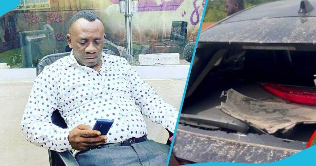 Akrobeto safe after car accident on Konongo-Kumasi highway 2 Akro