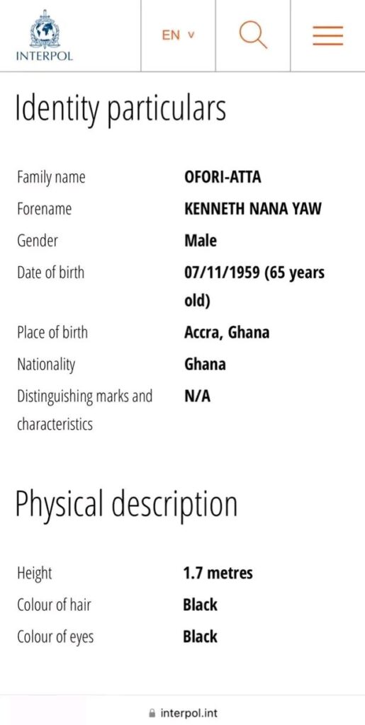INTERPOL Issues Red Notice for Ken Ofori-Atta 2 Atta