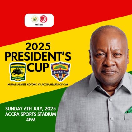 President Mahama to Host Hearts of Oak and Asante Kotoko in Historic 10th President’s Cup 1 President