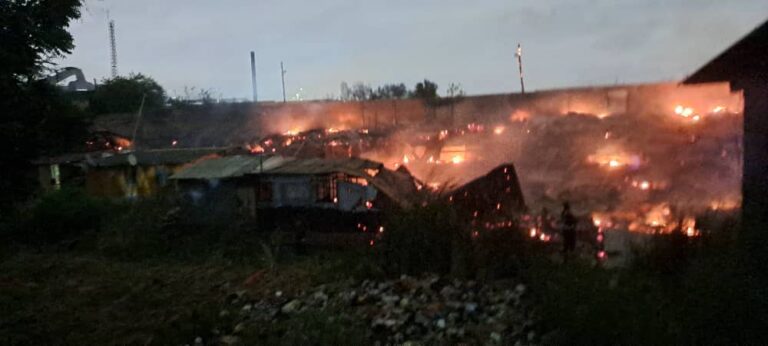 Fire Breaks Out Near Ferro Fabrik Ltd in Tema Heavy Industrial Area