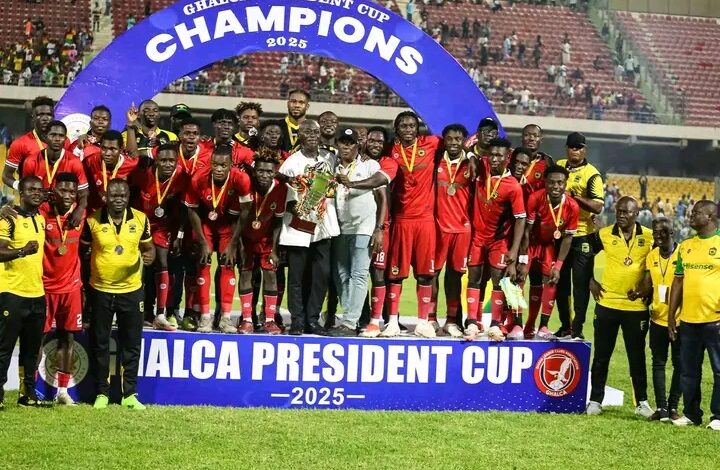 Asante Kotoko Stun Hearts of Oak 2-1 to Win 2025 President's Cup 1 Asante Kotoko,Cup