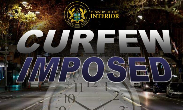 Drastic Curfew Imposed in Bawku to Curb Unrest 1 curfew
