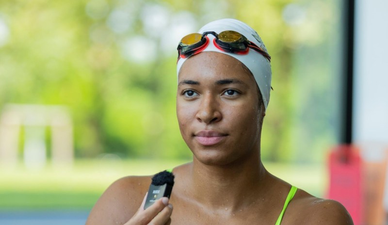 Joselle Mensah Breaks Two National Records at 2025 World Aquatics Championships 1 Joselle Mensah