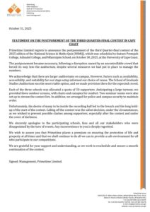 Chaos Erupts at UCC as NSMQ Quarterfinal Between Adisadel, Prempeh and Mfantsipim Postponed