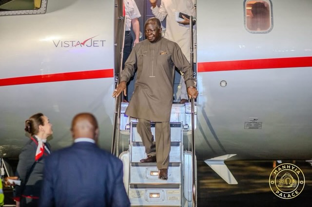 Asantehene returns home after successful state visits to Barbados and Suriname