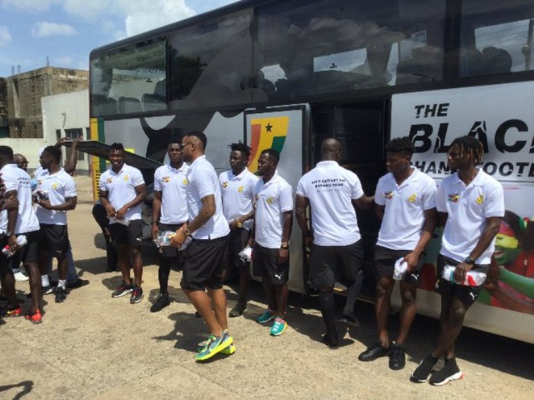 black Stars players in training ahead of Japan and South Korea friendlies