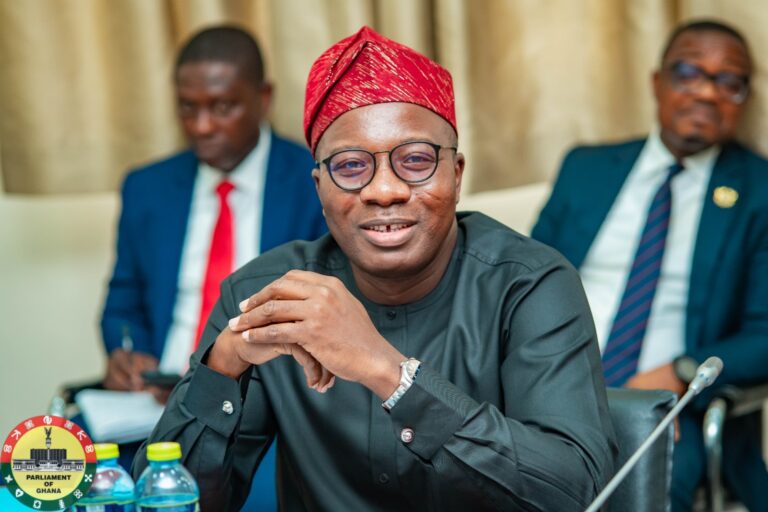 Mahama Ayariga speaking in Parliament on the 2026 budget