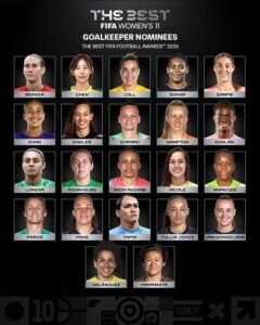 Cynthia Konlan of the Black Queens Nominated for 2025 The Best FIFA Women’s 11