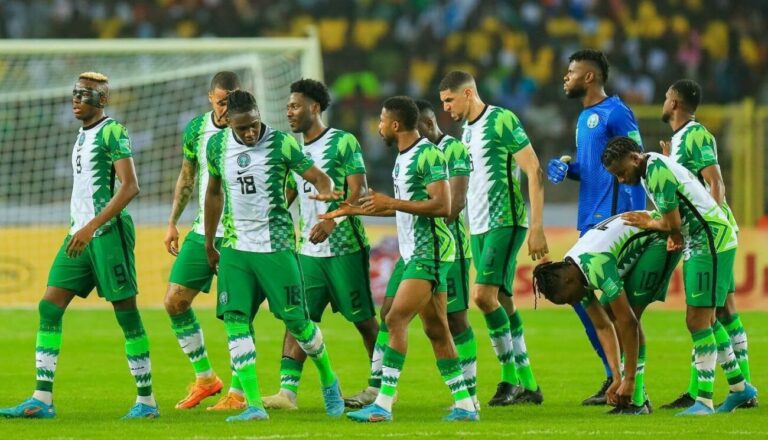 Super Eagles players in training after resolving bonus dispute with NFF