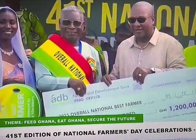 82-year-old farmer wins 2025 National Best Farmer Award in Ghana
