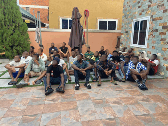 Ghanaian Authorities Arrest 32 Nigerians in Major Cybercrime Crackdown