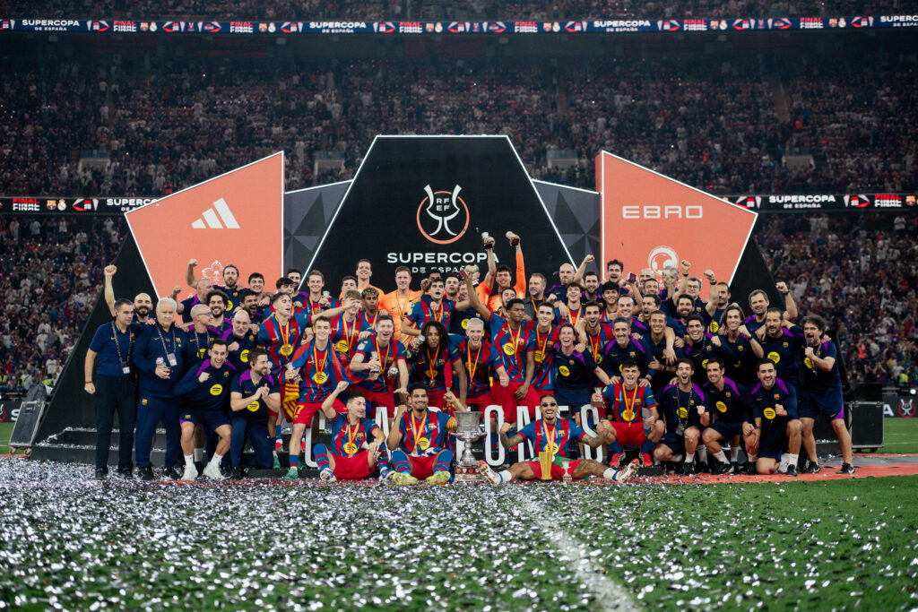 Barcelona beat Real Madrid 3–2 after fiery Spanish Super Cup to retain the crown 3 Barcelona