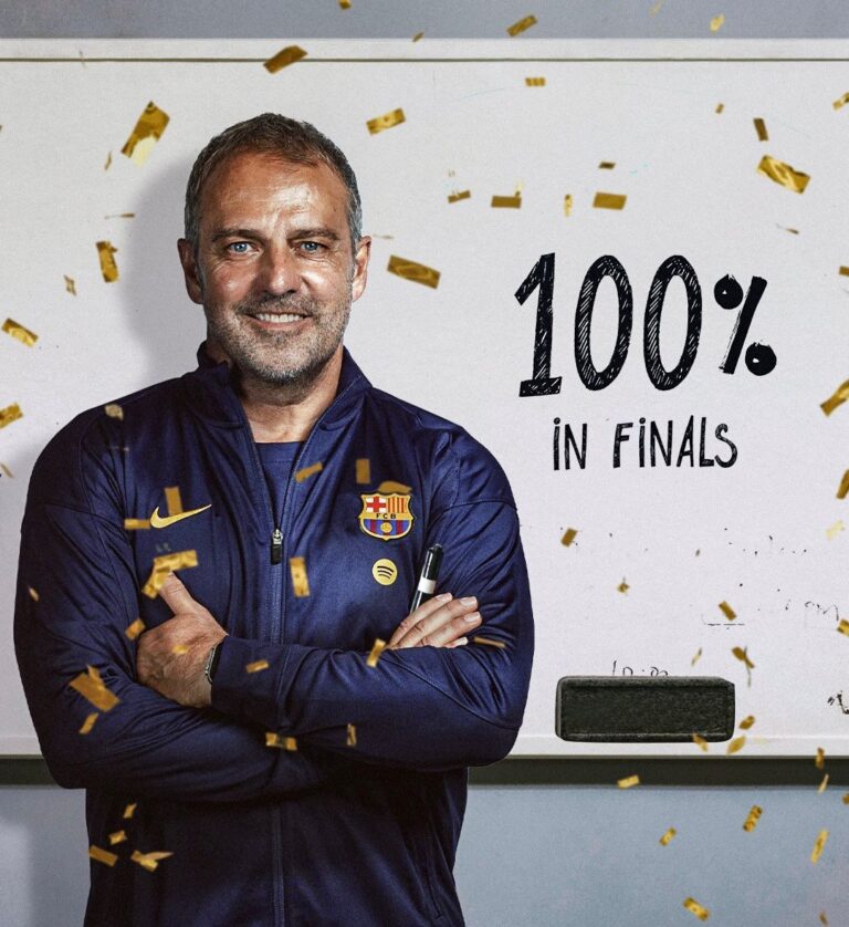 Hansi Flick’s Perfect Record: 8 Finals, 8 Trophies and a 100% Winning Mentality