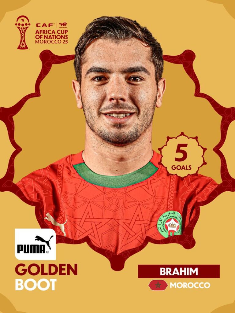 Brahim Díaz- Golden Boot at the AFCON