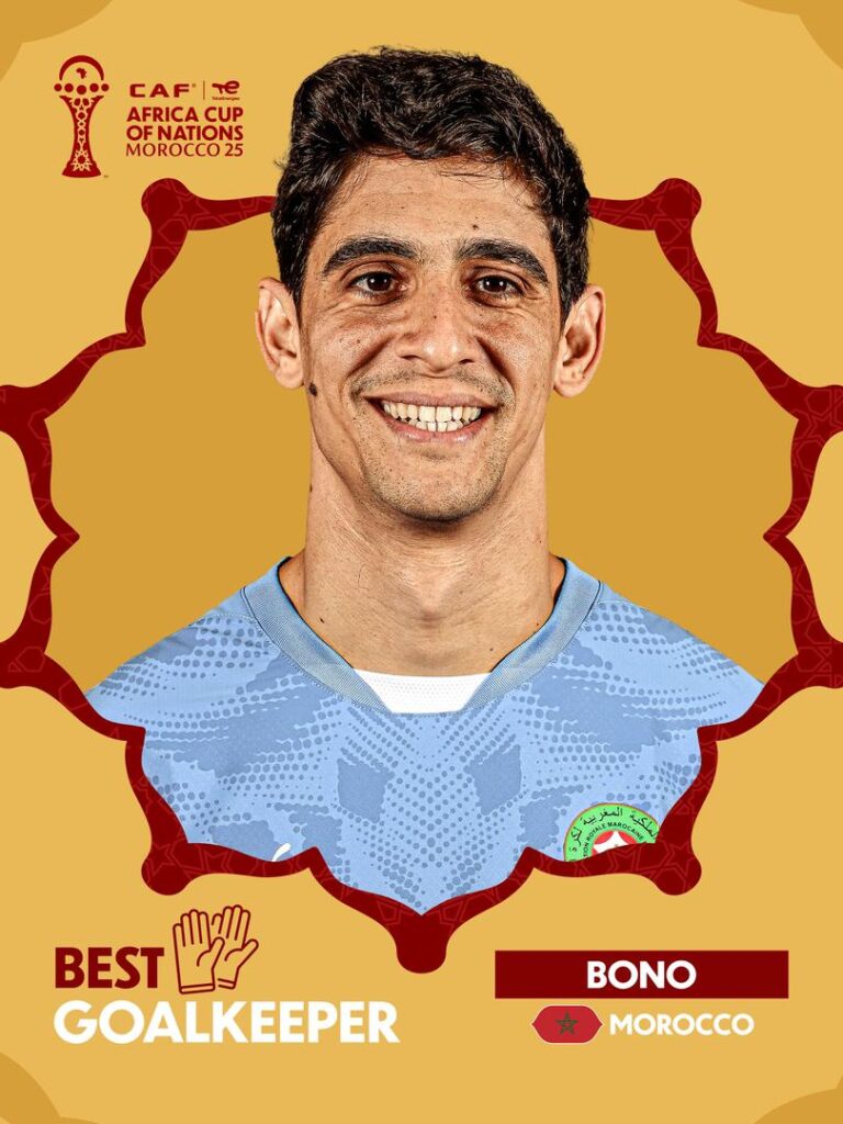 Yassine Bono- Golden Glove at the AFCON