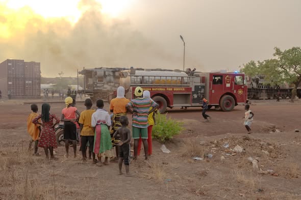 Heritage train owned by Ibrahim Mahama destroyed by fire in Northern Region 5 Ibrahim