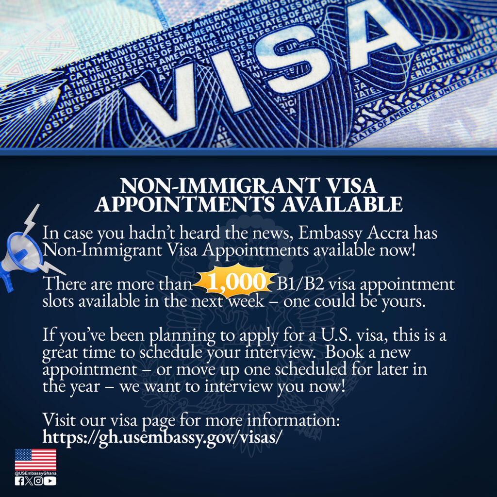 U.S. Embassy in Accra statement.