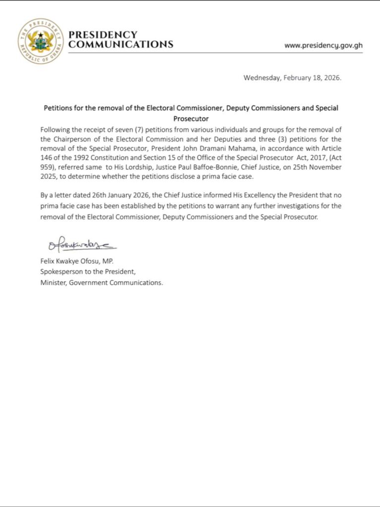 President Mahama's statement