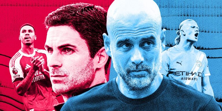 Man City and Arsenal locked in compelling Premier League title battle as Gunners’ grip shows cracks