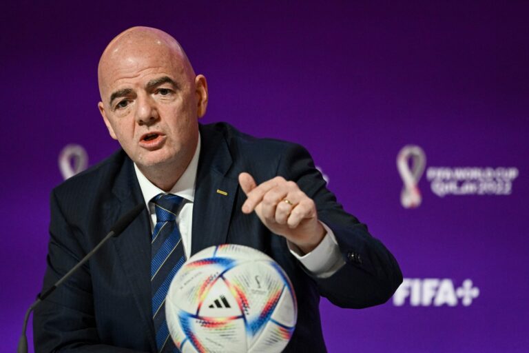 FIFA president Gianni Infantino calls for Russia’s ban from international football to be lifted