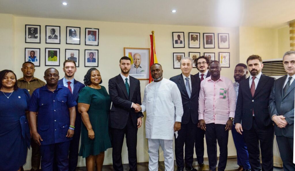 Ghana Minister for Works, Housing and Water Resources, Hon. Kenneth Adjei with Turkish firms Koçak Çevre and Hacıoğlu Holding A.Ş