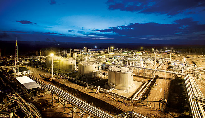 Irkutsk Oil’s main oil and gas condensate development, Irkutsk, East Siberia  , Russia. 