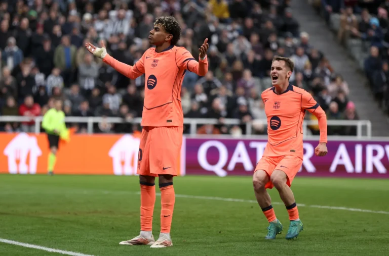 Late Yamal penalty denies Newcastle historic Champions League victory over Barcelona